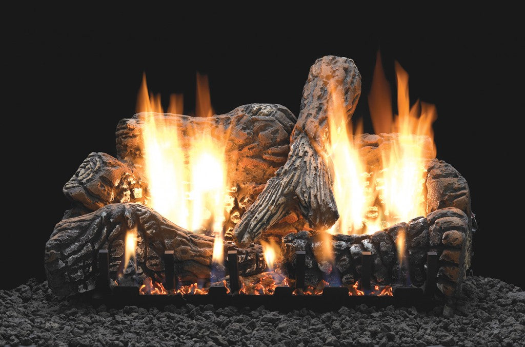Empire VFSR-24 Millivolt Charred Oak Fiber Vent Free Gas Logs