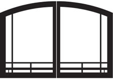 VFR36SMHP Hammered Pewter, Mission Arch