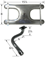 Single Port H Style Gas Grill Burner Broilmaster, Charmglow, Kenmore and others.